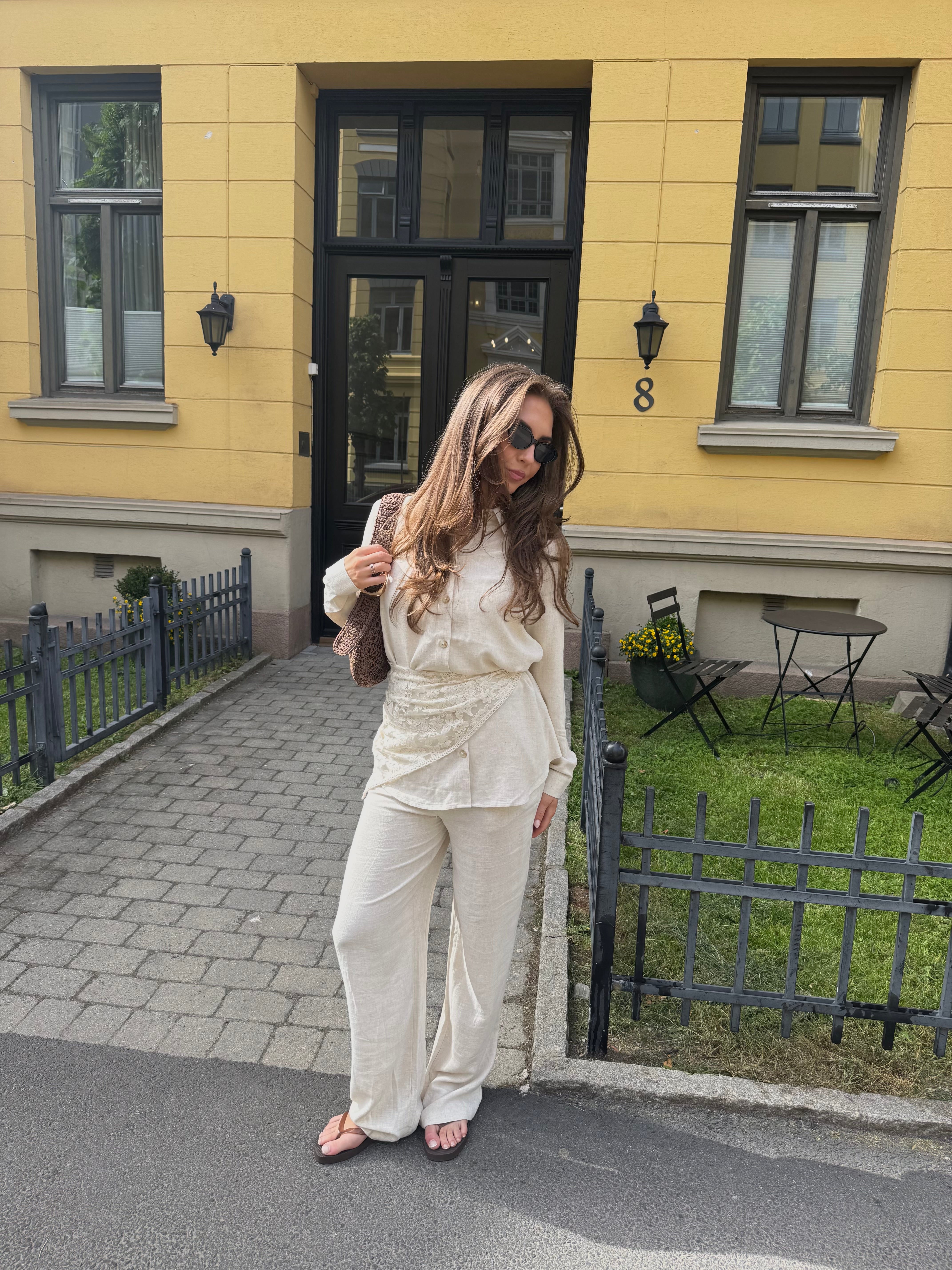 OBJSANNE Pants - Sandshell